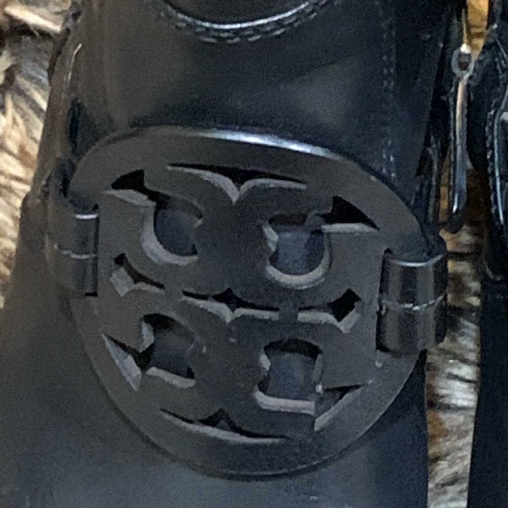 Tory Burch 7.5 Black Miller Pull On Boot Style 40372 Box & Dust Cover list $525 - Picture 2 of 13
